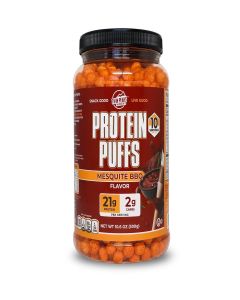 TWIN PEAKS INGREDIENTS Low Carb, Keto Friendly Protein Puffs, Mesquite Barbecue (300g, 21g Protein, 2g Carbs)