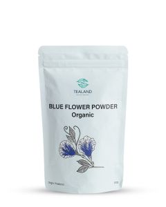 Organic Blue Flower Powder Natural Food Colouring GlutenFree Vegan Compostable Package 100g