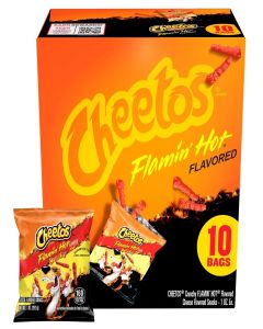 Cheetos Crunchy Flaming Hot, 1 Oz, 10 Pack