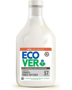 Ecover Fabric Softener Zero for Sensitive Skin Baby Fabric Conditioner Dermatologically Tested 57 Washes 1.43L