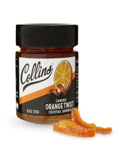Collins 10 oz. Orange Twist in Syrup Garnishes, 10.9 Ounce (Pack of 1), Black