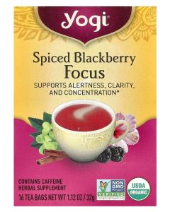 Spiced Blackberry Focus 16 Tea Bags 1.12 oz (32 g)
