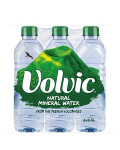 Volvic Natural Mineral Water 500ml x 24 / Low Sodium / Pure Hydration