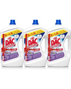 DAC Disinfectant Lavender, 3 x 4.5L