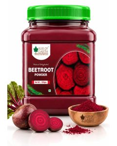 Bliss of Earth Beetroot Powder 500GM / Organic Beet Root Powder / Natural Nitric Oxide Booster / Energy, Stamina & Circulation Support / Superfood for Smoothies, Pre-Workout, Detox, Heart Health / Vegan, Non-GMO