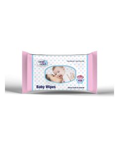 Baby Wipes 64's + 8 Free Alcohol Free, Paraben Free, Vitamin E, Aloe Vera, Ultra Soft And Gentle for Sensitive and Delicate Skin