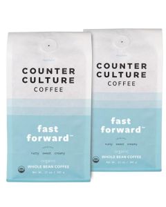 Counter Culture Whole Bean Coffee 2Pack Fast Forward Light Roast Nutty Sweet Creamy Sustainably Sourced B Corp Certified Whole Coffee Beans Kosher Gluten Free Nut Free 12oz Bag