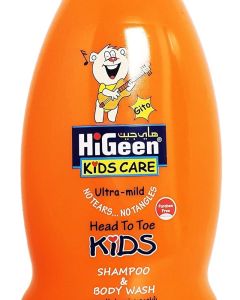 HiGeen Kids Shampoo & Body Wash 500ml - Peach & Apricot