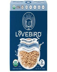 Lovebird Organic Grain Free Unsweetened O's Cereal, 7 OZ