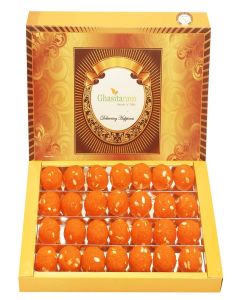 Ghasitaram Gifts Jaiccha Motichoor Laddoo Box (800 GMS) /Sweets/Sweets Gift Pack/Diwali Sweets/Indian Mithai/Diwali Sweets Gift Box/Sweets Gift Box