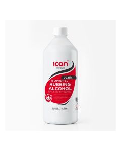 ICAN London 99.9% Isopropyl Rubbing Alcohol 1000ML / High Purity IPA Cleaner & Disinfectant