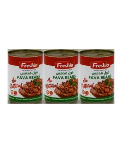 Fava Beans Pack of 3 (400g x 3) / Total 1200g / Broad Beans in Cans / Protein-Rich Legumes / Ready-to-Eat for Salads, Stews & Mediterranean Dishes / Vegan & Gluten-Free