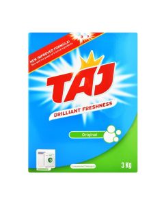 TAJ Detergent Powder 3KG – 2IN1 GREEN Laundry Washing Powder Deep Clean Stain Remover Fresh Clothes /