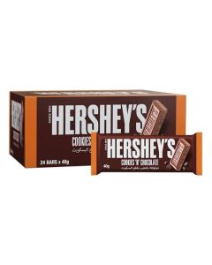 Hershey’s Candy Bar, Cookies ‘n’ Chocolate Flavour, 24x40 g