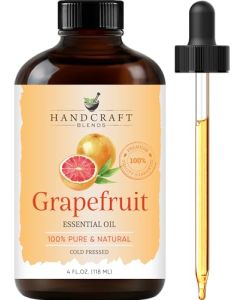 Handcraft Blends Grapefruit Essential Oil Huge 4 Fl Oz 100 Pure and Natural Premium Grade Essential Oil for Diffuser and Aromatherapy Skin Massage Candle and Soap Making Fragrance