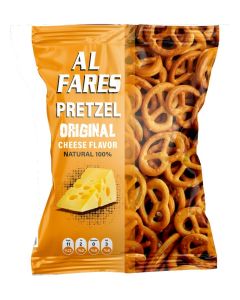 Al Fares Pretzel / Cheese Flavor / Snacks 300g
