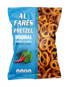 Al Fares Pretzel / Sweet & Chili Flavor / Snacks 300g