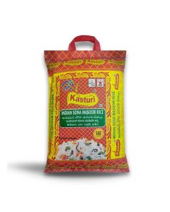 KASTURI Pure Indian Sona Masoori Rice- 5 KG (White)