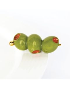 Nora Fleming Olive You so Much Olive HandPainted Ceramic Decor Minis for The Home and Office