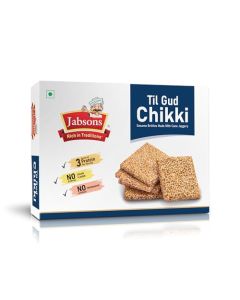 Jabsons Chikki Til Gud Sesame Brittles with Jaggery 400 G 141 Oz