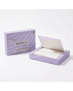 Bamboo Clean Face Towels - Disposable - Eco-friendly - Ultra soft - 10 Sheets - By Bambuyu