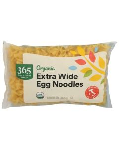 365 by Whole Foods Market Organic Extra Wide Egg Noodles 16 Ounce