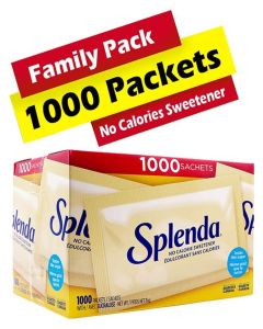 Splenda No Calorie Sweetener with Sucralose 1000 Sachets – Zero Sugar Sugar Substitute for Coffee & Tea