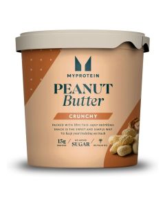 All-Natural Peanut Butter Crunchy / High Protein Nut Spread / Source of Fibre, Vitamin E & Magnesium / No Added Salt, Sugar or Palm Oil / 1kg Tub / Vegetarian & Vegan Friendly