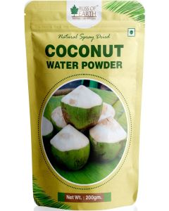 Bliss of Earth 200gm Coconut Water Powder Natural Spray Dried Great For Hydration Instant Mix