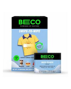 Beco Instant Stain Remover Wipes - Pack of 10 / On the Go Stain Remover Wipes / Swipe to Wipe Stains in 60 seconds