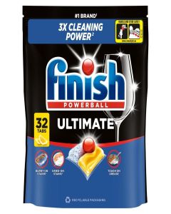 Finish Ultimate All in One Dishwasher Tablets 32 Lemon