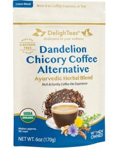 DelighTeas Organic Dandelion Chicory Coffee Alternative