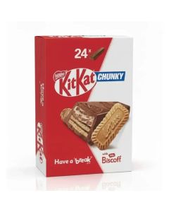 Nestle Kitkat Chunky with Lotus Biscoff Chocolate Bar Box- 24 X 42gms