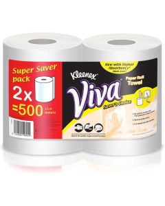 Kleenex Viva Paper Towel - Pack of 2 Rolls (2 x 250Mts)
