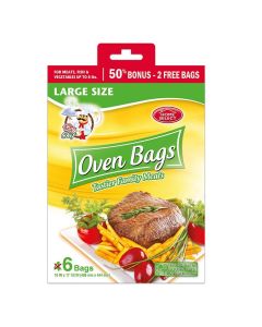 Home Select 107504 Oven Bags with 2 Bonus Bags 6 total