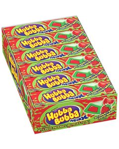 18 Pack HUBBA BUBBA Max Bubble Gum Strawberry Watermelon Flavored Chewing Gum 5 Piece