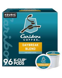 Caribou Coffee Daybreak Morning Blend Keurig SingleServe KCup Pods Light Roast 96 Count 4 Packs of 24