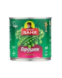 Uncle Vanya Canned Green Peas (400g)