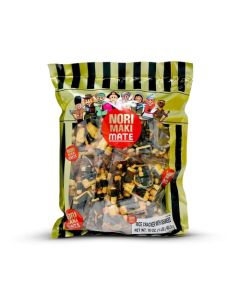Shirakiku Norimaki Arare Mate Crispy Japanese Rice Cracker Glutinous Rice Soy Sauce and Seaweed Low Carb Rice Cracker Snacks Seaweed Flavor 16 Oz Pack of 1