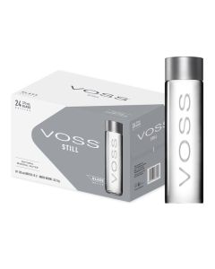 Voss Still natural Glass Bottle, 375 ml (Pack Of 24)
