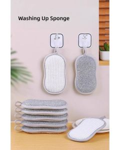 Kitchen Dishwashing Sponge, Powerful Scrubbing and Cleaning, Suitable for Washing Dishes and Kitchen Cleaning, Absorbent & Rich Foam