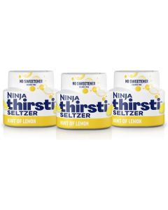 Ninja Thirsti Flavored Water Drops - Seltzer Lemon, Zero Calories, Zero Sugar, 3 Pack