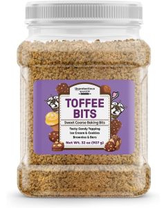 Unpretentious Baker Toffee Bits - Sweet Coarse Baking Bits for Ice Cream, Cookies, Brownies & Bars - 32 oz (907 g)