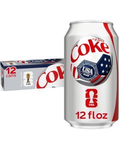 Diet Coke Soda Soft Drink Cans 12 fl oz 12 Pack