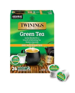 Twinings Decaffeinated Green Tea KCup Pods for Keurig 24 Count Pack of 1 Smooth Flavour Enticing Aroma Enjoy Hot or Iced