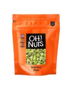 Dried Kiwi / 1 LB - Sweetened Dried Fruit Diced / Dehydrated Fruit Bites / Packed in New York Zip-Seal Bag for Exceptional Freshness by Oh Nuts