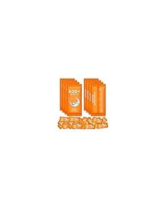 Treela 300 Pcs Large Body Wipes Bulk Deodorant Travel Size for Homeless Care Package Supplies Individually Wrapped Adults Bathing No Rinse Wet Wipes Men Women Hygiene Items709 X 984Orange
