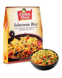 Schezwan Rice 250 gm / Ready-to-Eat Rice with Vegetables & Spices / Indian-Style Meal / Heat & Serve / Vegetarian