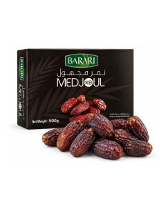 Barari Premium Medjoul Dates 500g / Medjool Large Soft & Naturally Sweet Dates / Madjool Healthy Snack / UAE Dates Gift Box
