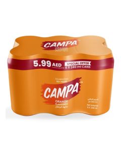 Orange Soft Drink Cans